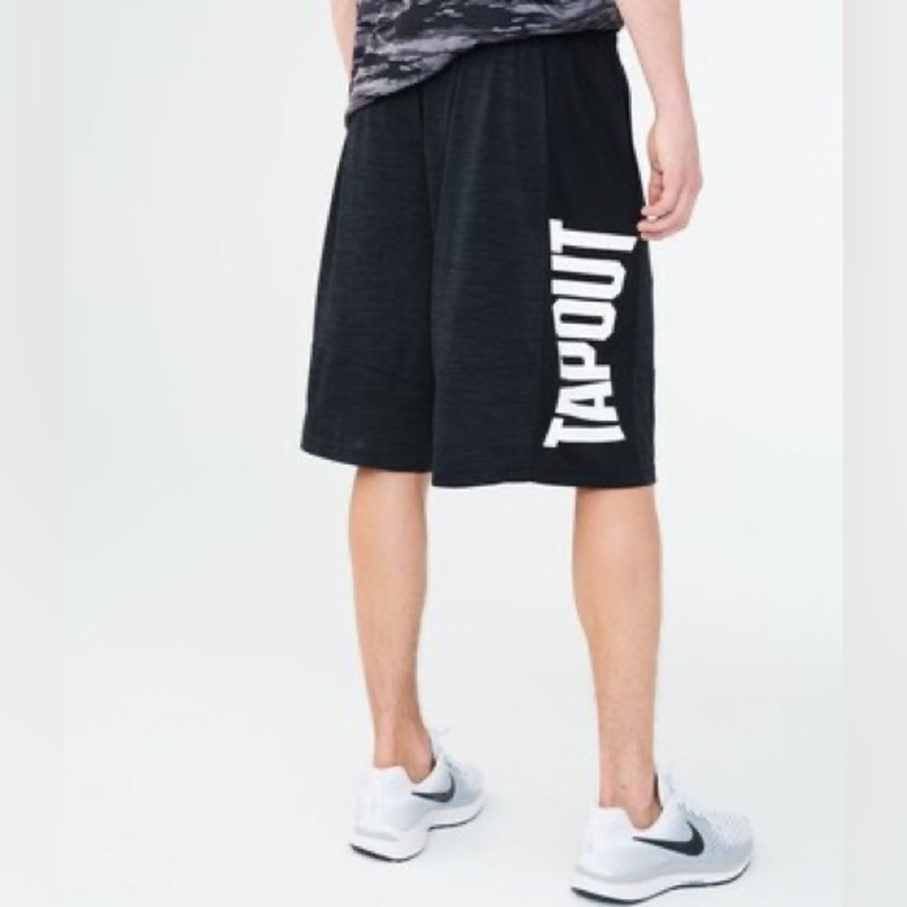 Tapout Kids Navy Blue Apparel MMA Active Shorts - BOYS L
